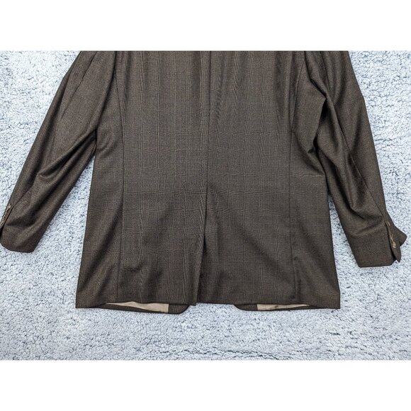 VTG Lauren Ralph Lauren Cashmere Wool Blazer Mens 40R Formal Office Career Brown - Picture 6 of 12